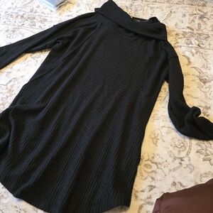 Maurices Black Ribbed Turtleneck Sweater